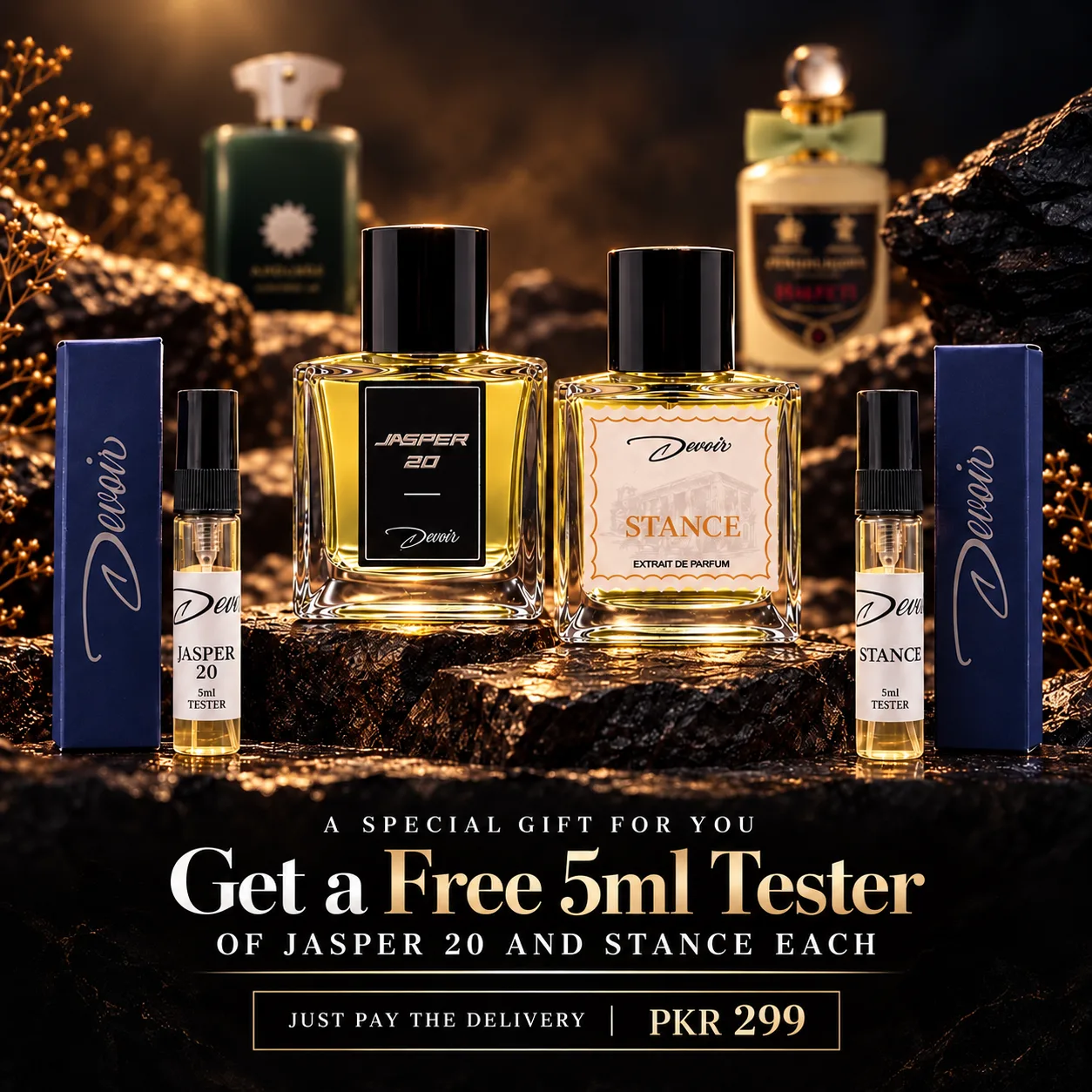 Free 5ml Tester Duo: JASPER 20 & STANCE